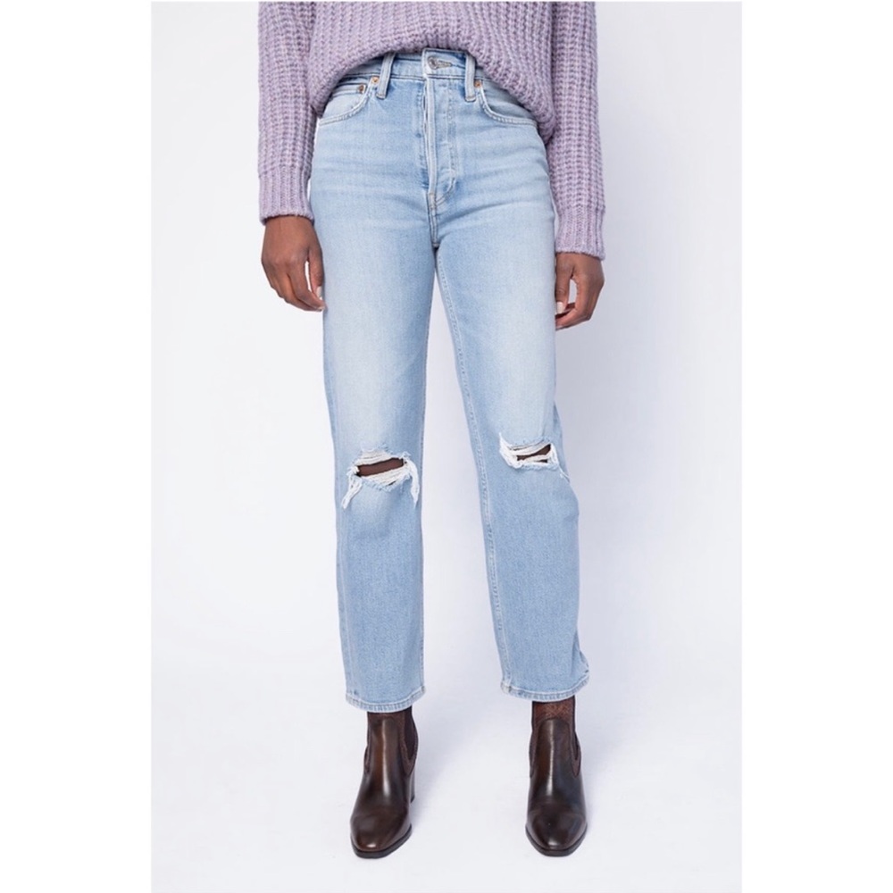 RE/DONE 70s Stove Pipe Jeans, straight leg, NWOT, sz 24